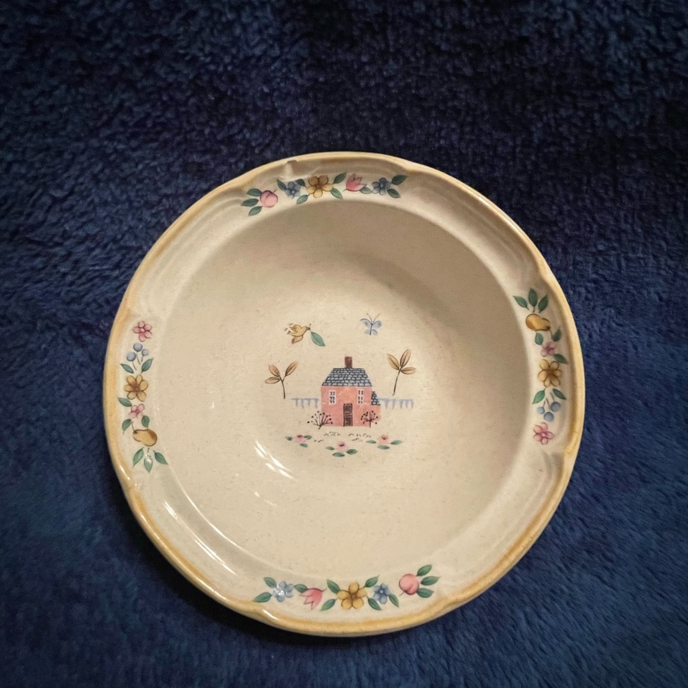 Vintage International Heartland Cereal Bowl, Farm Scene Dinnerware